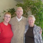 Carol Findlay with Michael and Helen Tomlinson